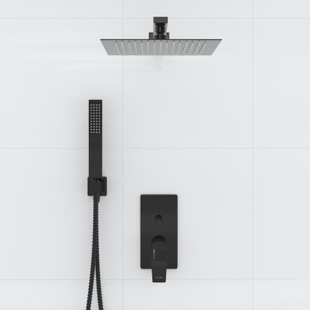 Душевая система WasserKRAFT А66209 Черный глянец 