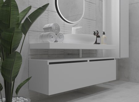 Ящик под столешницу 60 см белый глянец Armadi Art Vallessi UNO-S 897-060-W 