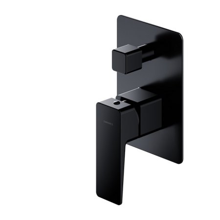 Смеситель Omnires Parma PM7435BL для ванны с душем черный, скрытого монтажа 