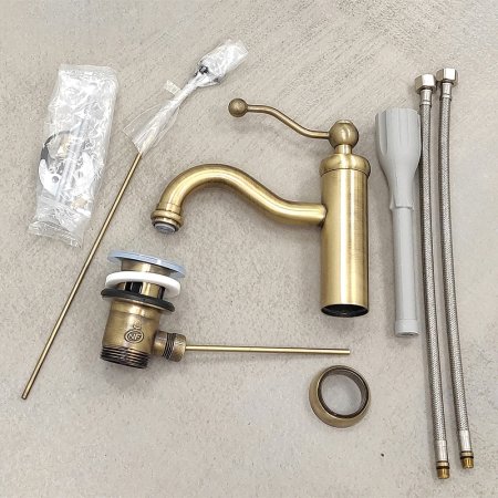 Смеситель для раковины Paini Duomo 88F3211KM Старая бронза 