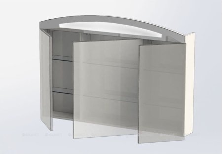 Зеркало-шкаф Aquanet Тренто 120 венге 