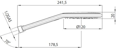 Ручной душ Bossini Agua B00172.030 Хром 