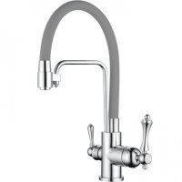 Cмеситель для кухни под фильтр GANZER SILESTIS GZ77025H Серый