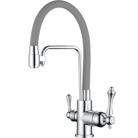 Cмеситель для кухни под фильтр GANZER SILESTIS GZ77025H Серый 
