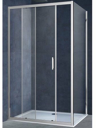 Душевой уголок Vincea Alpha 130x80 VSR-3AL8013CL профиль Хром стекло прозрачное 