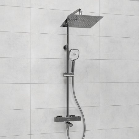 Душевая система WasserKRAFT A199.118.065.087.CH Thermo с термостатом Хром 