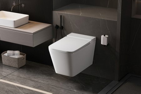 Унитаз Abber Rechteck AC1202P подвесной с сиденьем Микролифт 