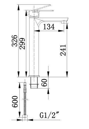 Смеситель Boch mann Doris BM8599 для раковины 