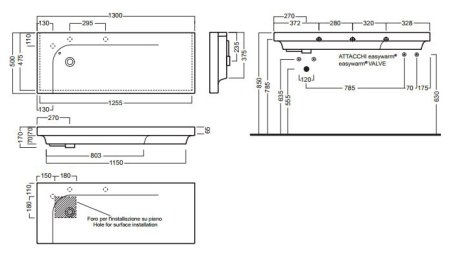 Раковина Hatria Grandangolo G-130 