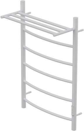Электрический полотенцесушитель Point Афина PN04858PW П5 500x800 с полкой диммер справа Белый 