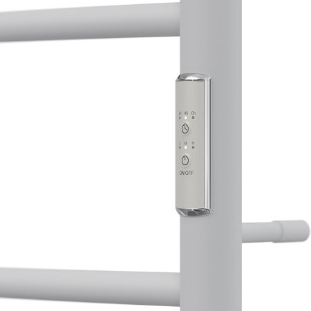 Электрический полотенцесушитель Point Афина PN04858PW П5 500x800 с полкой диммер справа Белый 