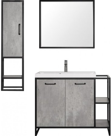 Тумба под раковину Style Line Лофт Classic 80/100 Бетон 