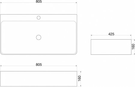 Раковина SantiLine SL-1080 