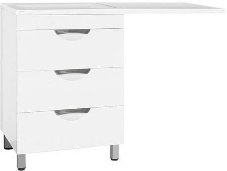 Тумба под раковину Style Line Жасмин 120 с 3 ящиками Белая 