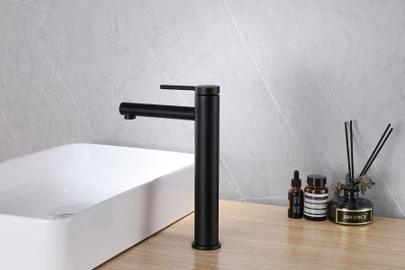 Смеситель для раковины Abber Emotion AF8811B Черный матовый 