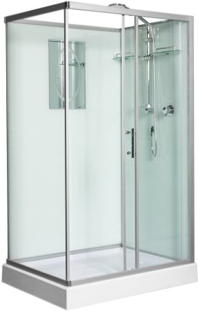 Душевая кабина WeltWasser WW500 Laine 1211 120x90 10000003274 профиль Хром стекло прозрачное 