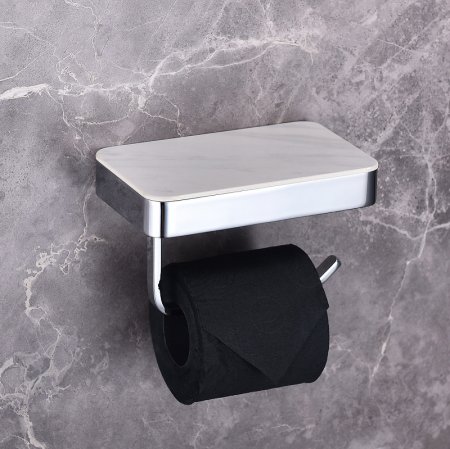 Держатель туалетной бумаги Abber Westen AA1730 с полкой Хром 