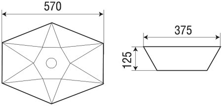 Раковина-чаша WeltWasser Elbach 1138 57 10000004585 Белый глянец 