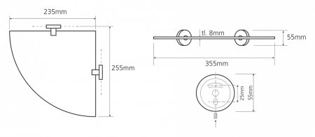 Полка Bemeta Omega 104102012 