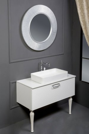 Зеркало Boheme Armadi Art Shine 82 528-W Light с подсветкой Белое 