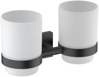 Стакан для ванной комнаты двойной Timo Selene 12034/03, черный