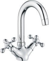 Смеситель двуручковый для раковины HAIBA HB1219 хром