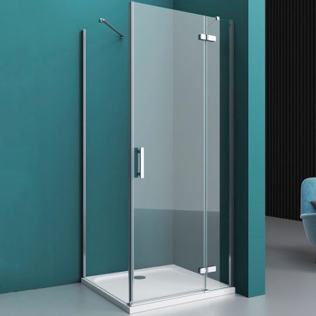 Душевой уголок BelBagno Kraft 90х90 KRAFT-A-12-90-C-Cr-R профиль Хром стекло прозрачное 
