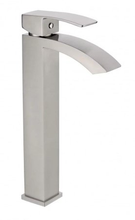 Смеситель для раковины высокий Grocenberg GB3007NK, никель 