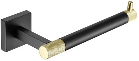 Держатель для туалетной бумаги Rose RG3005H, золото/черный 