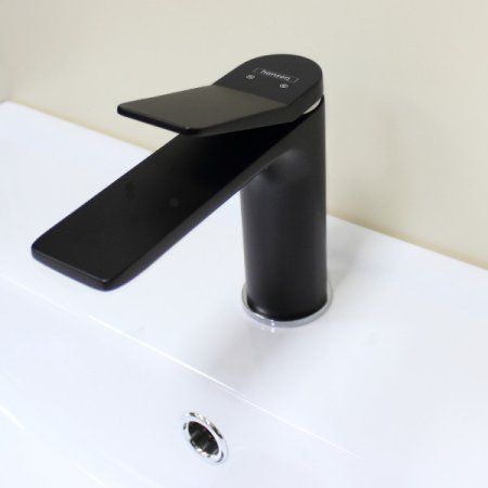 Смеситель Hansen H10099-C для умывальника хром/черный 