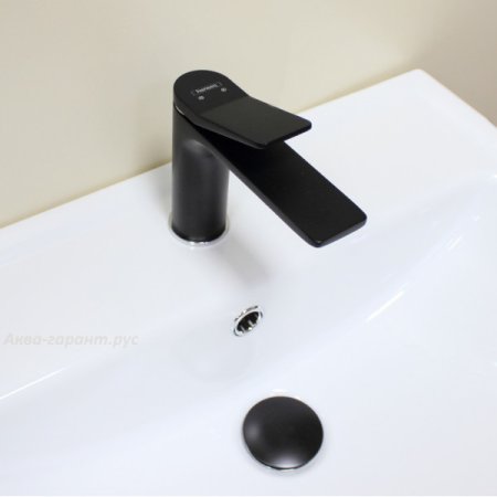 Смеситель Hansen H10099-C для умывальника хром/черный 