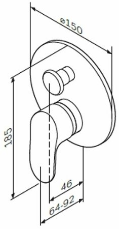 Смеситель для душа AM.PM Like F8085000 Хром 