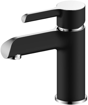 Смеситель для раковины Gappo G03-6 G1003-6 Черный матовый Хром 