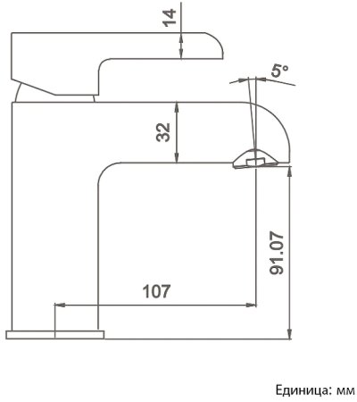 Смеситель для раковины Gappo G03-6 G1003-6 Черный матовый Хром 