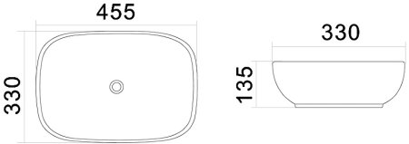 Раковина-чаша AM.PM Universal 45 C8FC0X045GWRE Белая 