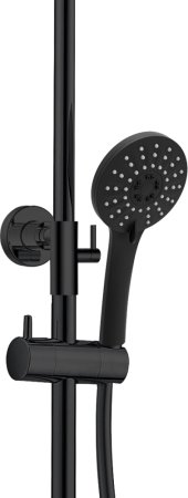 Душевая система Kaiser Cezar 06177-2 с термостатом Черная матовая 