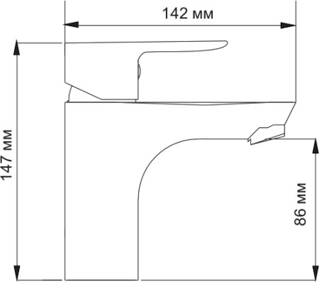 Смеситель WasserKRAFT Leine 3503 для раковины 
