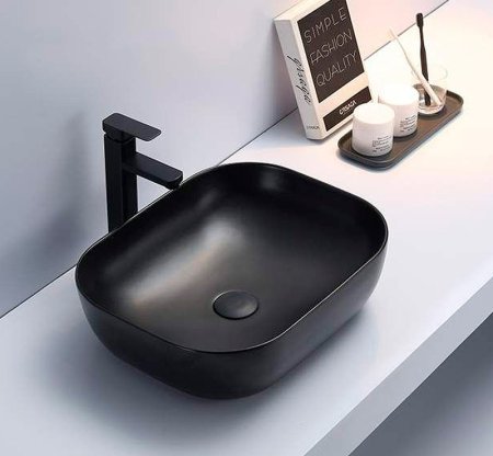 Раковина-чаша CeramaLux 50 78104-1MB Черная матовая 