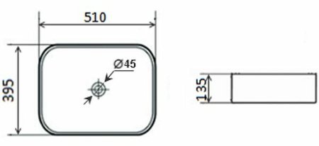 Раковина-чаша Timo Soli TK-305MB Черная матовая 