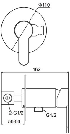 Гигиенический душ со смесителем Frap H801 F72801 Сатин 