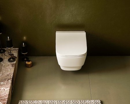 Унитаз Boheme Bello 971-W подвесной Белый глянец без сиденья 