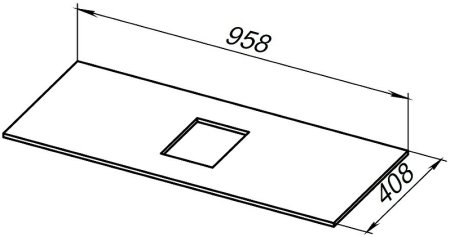 Столешница под раковину Allen Brau Priority 100 1.31011.DG-S Пепел структ 