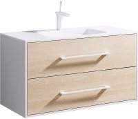 Тумба под раковину Aqwella 5 Stars Маями 100 MAI0110 подвесная Белая Дуб сонома Тумба под раковину Aqwella 5 Stars Маями 100 MAI0110 подвесная Белая Дуб сонома