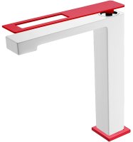 Смеситель для раковины Boheme Q 142-WR Белый Красный