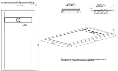 Душевой поддон из искусственного камня Allen Brau Infinity 160x90 8.21007-21 Белый камень 