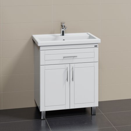 Тумба Санта Дублин 70 с умывальником Фостер 70 