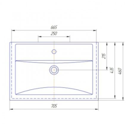 Тумба Санта Дублин 70 с умывальником Фостер 70 
