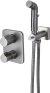 Смеситель Lemark Bronx с гигиеническим душем термостатический встраиваемый (LM3740GM) 