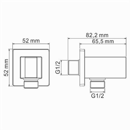 Гигиенический душ со смесителем WasserKRAFT A02041 Черный матовый 