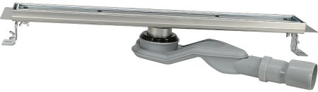 Душевой лоток ALMAes Delgado 60 DL60CH с решеткой Нержавеющая сталь 